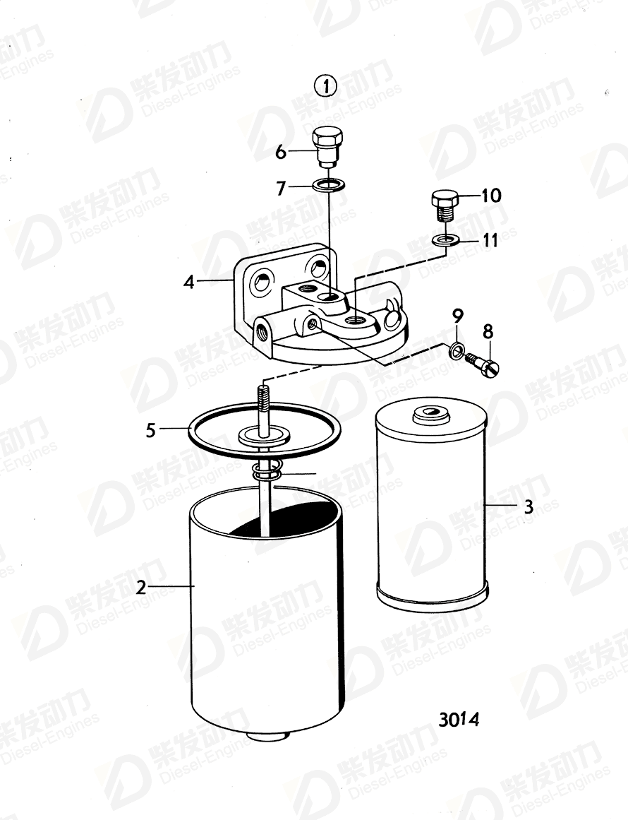 沃尔沃 水泵螺丝 240170 图纸